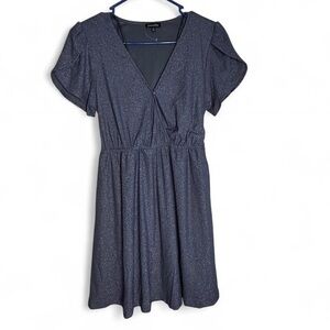 Camellia Elegant Navy Blue Dress